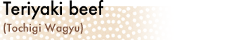 Teriyaki beef